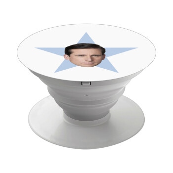 michael the office star, Phone Holders Stand  White Hand-held Mobile Phone Holder