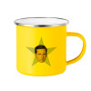 Yellow Enamel Metallic Cup 360ml