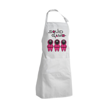 The squid game characters, Adult Chef Apron (with sliders and 2 pockets)
