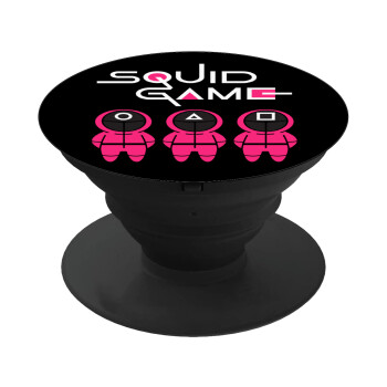 The squid game characters, Phone Holders Stand  Black Hand-held Mobile Phone Holder