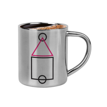 The squid game ojingeo, Double-wall metal cup for espresso (220ml)