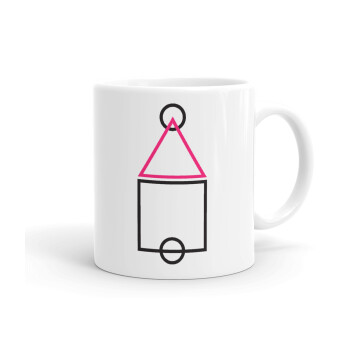 The squid game ojingeo, Ceramic coffee mug, 330ml (1pcs)