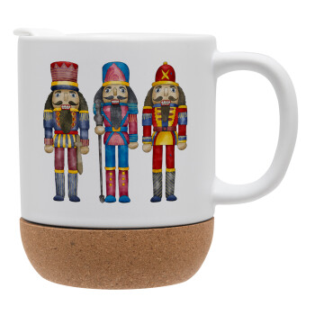 Christmas Nutcrackers, Ceramic coffee mug Cork (MAT), 330ml (1pcs)