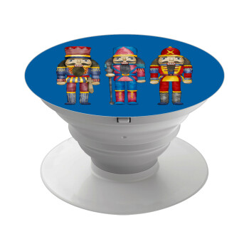 Christmas Nutcrackers, Phone Holders Stand  White Hand-held Mobile Phone Holder