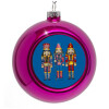 Purple Christmas tree ornament bauble 8cm