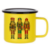 Metallic enamel MATT Yellow cup 360ml