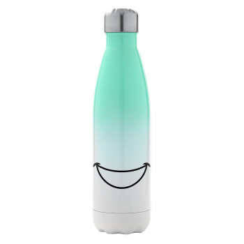 Big Smile, Metal mug thermos Green/White (Stainless steel), double wall, 500ml