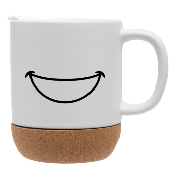 Big Smile, Ceramic coffee mug Cork (MAT), 330ml (1pcs)