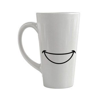 Big Smile, Κούπα κωνική Latte Μεγάλη, κεραμική, 450ml