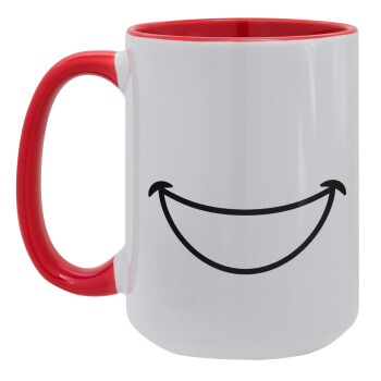 Big Smile, Κούπα Mega 15oz, κεραμική Κόκκινη, 450ml