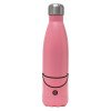 Metal mug thermos Pink Mat (Stainless steel), double wall, 500ml