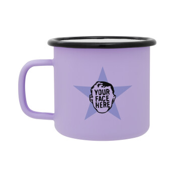 The office star CUSTOM, Κούπα Μεταλλική εμαγιέ ΜΑΤ Light Pastel Purple 360ml