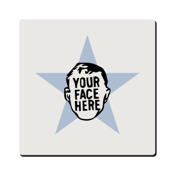 The office star CUSTOM, Τετράγωνο μαγνητάκι ξύλινο 6x6cm