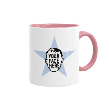 The office star CUSTOM, Mug colored pink, ceramic, 330ml