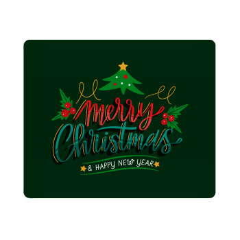 Merry Christmas green, Mousepad rect 23x19cm