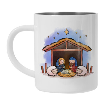 Nativity Jesus, Mug Stainless steel double wall 450ml