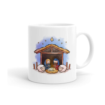 Nativity Jesus, Ceramic coffee mug, 330ml (1pcs)