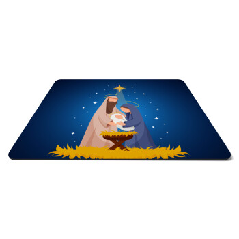 Nativity Jesus Joseph and Mary, Mousepad rect 27x19cm