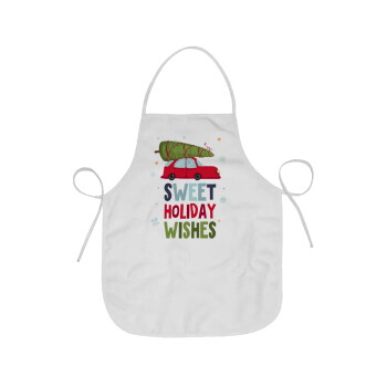 Sweet holiday wishes, Chef Apron Short Full Length Adult (63x75cm)
