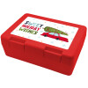 Children's cookie container RED 185x128x65mm (BPA free plastic)