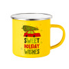 Yellow Enamel Metallic Cup 360ml