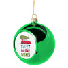 Green Christmas tree ornament ball 8cm