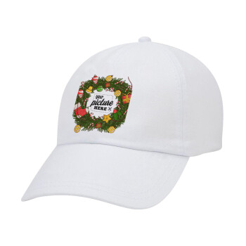 PHOTO Christmas twitch, Καπέλο Ενηλίκων Baseball Λευκό 5-φύλλο (POLYESTER, ΕΝΗΛΙΚΩΝ, UNISEX, ONE SIZE)