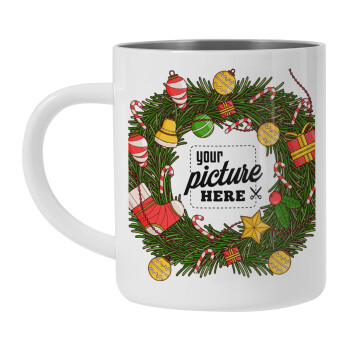 PHOTO Christmas twitch, Mug Stainless steel double wall 450ml