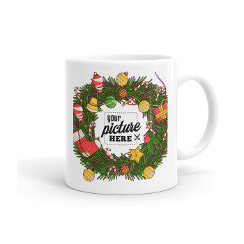 PHOTO Christmas twitch, Ceramic coffee mug, 330ml (1pcs)