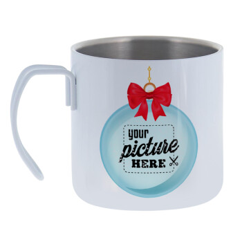 PHOTO snowball, Mug Stainless steel double wall 400ml