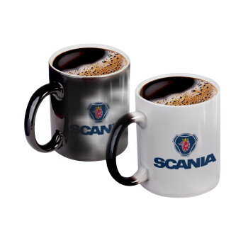 Scania, Color changing magic Mug, ceramic, 330ml when adding hot liquid inside, the black colour desappears (1 pcs)