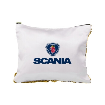 Scania, Sequin Gold Pouch Cosmetic Bag