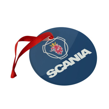 Scania, Christmas ornament glass 9cm