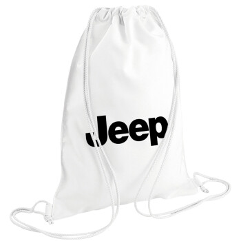 Jeep, Backpack pouch GYMBAG white (28x40cm)