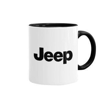 Jeep, Mug colored black, ceramic, 330ml
