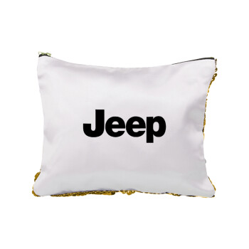 Jeep, Sequin Gold Pouch Cosmetic Bag