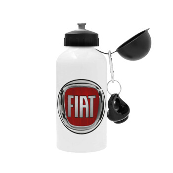 FIAT, Metal water bottle, White, aluminum 500ml