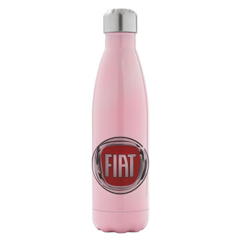 FIAT, Metal mug thermos Pink Iridiscent (Stainless steel), double wall, 500ml