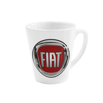 FIAT, Κούπα κωνική Latte Λευκή, κεραμική, 300ml