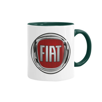 FIAT, Mug colored green, ceramic, 330ml