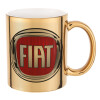 Mug ceramic, gold mirror, 330ml