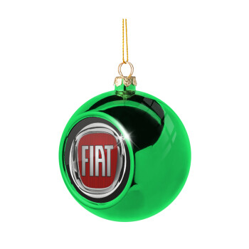 FIAT, Green Christmas tree ornament ball 8cm