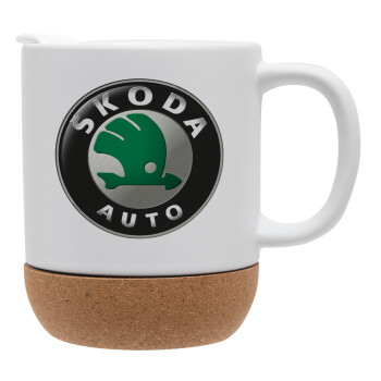 SKODA, Ceramic coffee mug Cork (MAT), 330ml (1pcs)