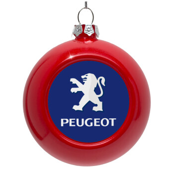 Peugeot, Red Christmas tree ornament bauble 8cm