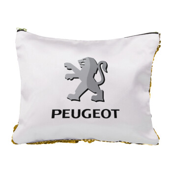 Peugeot, Sequin Gold Pouch Cosmetic Bag