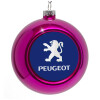 Purple Christmas tree ornament bauble 8cm