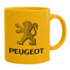 Ceramic coffee mug yellow