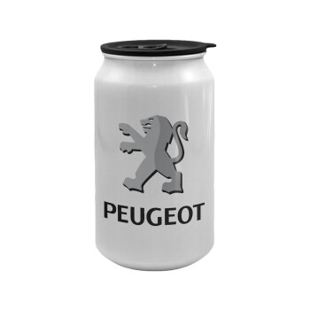 Peugeot, Κούπα ταξιδιού μεταλλική με καπάκι (tin-can) 500ml