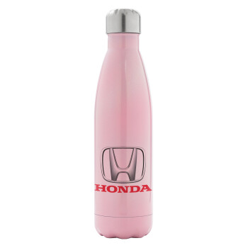 HONDA, Metal mug thermos Pink Iridiscent (Stainless steel), double wall, 500ml