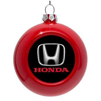 HONDA, Red Christmas tree ornament bauble 8cm